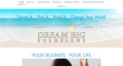 Desktop Screenshot of dreambigsolutions.com